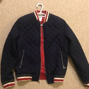 Lacoste reversible bomber jacket